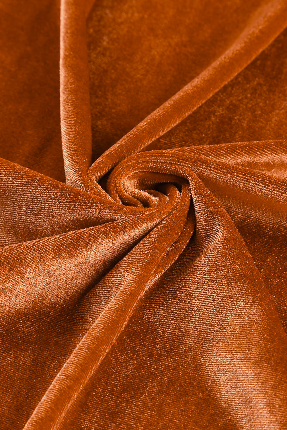Brown Casual Velvet Lapel Pocket Long Coat