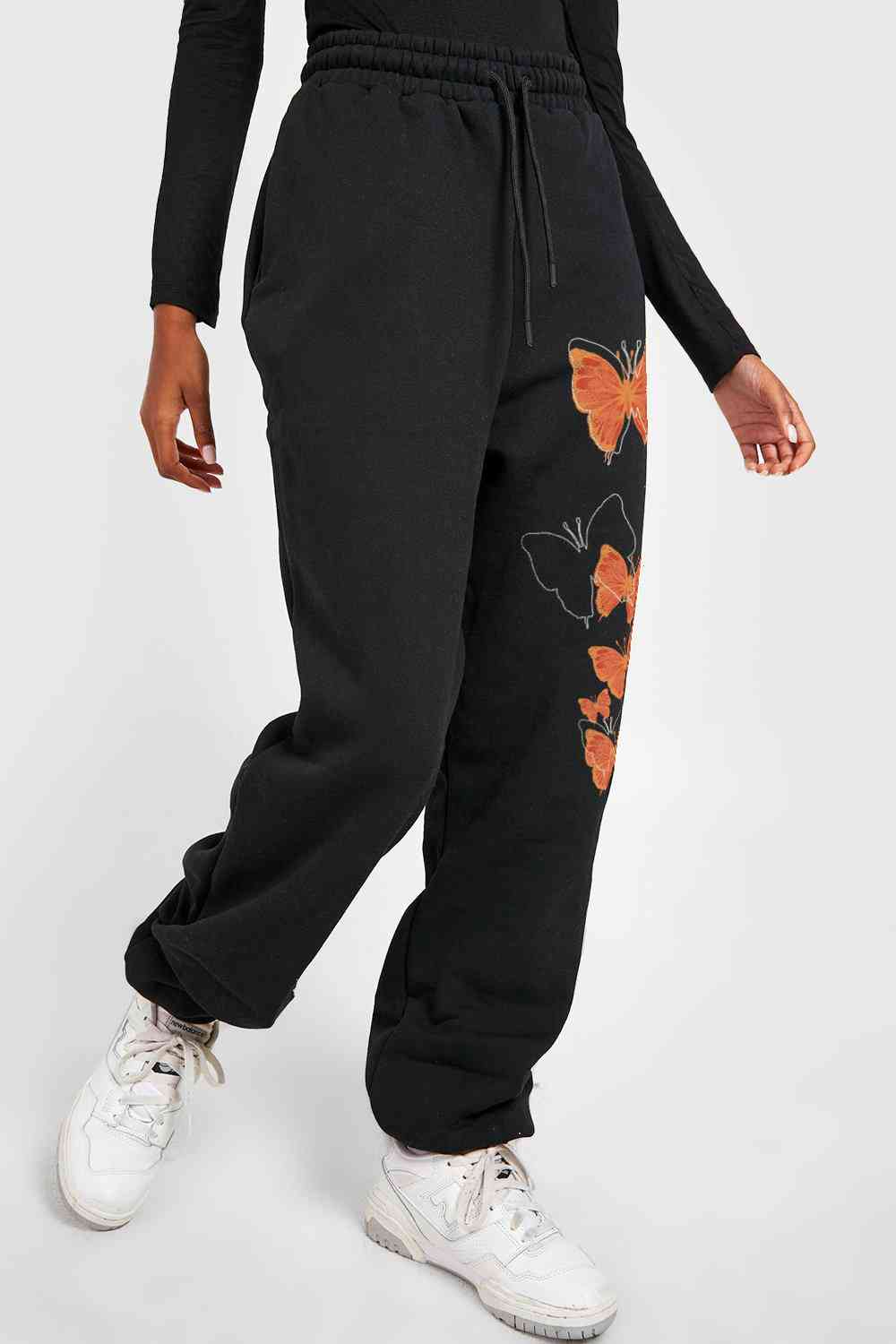 Simply Love Full Size Butterfly Graphic Sweatpants